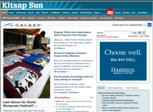 Kitsap Sun pre-redesign